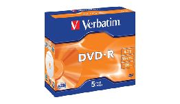 [DVDMR47JCA] DVD-R 16X 120MN VERBATIM PACK DE 5