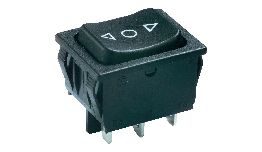 [IN192510] INTERRUPTEUR A BASCULE BIPOLAIRE (ON)-OFF-(ON) 250V 4A