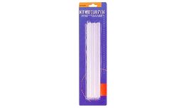 [OUGS5806] BATONS DE COLLE (6) TRANSPARENTS  HAUTE TEMPERATURE DIA.11MM