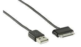 [CDVLMP39200] CORDON DATA USB 2.0 A - TABLETTE SAMSUNG 30PINS 1-2M