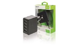 [AC67070] CHARGEUR MURAL 4 PORTS 4.8 A USB NOIR