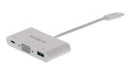 [ACVLCP64760] ADAPTATEUR USB C MALE-USB A FEMELLE-USB C FEMEL - VGA FEMEL 