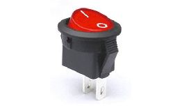 [INKCD1] INTER ROND A BASCULE ROUGE 3A 250V (MINI)