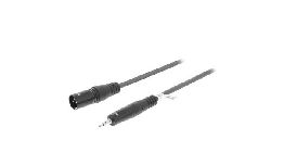 [CDSWOP1530] CORDON STEREO  XLR 3P MALE -JACK 3,5 MM  3.0 M SWEEX