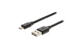 [CDVLMP60510] CORDON USB A MALE - MICRO USB B MALE 2M