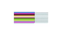 [CD000440] CABLE NAPPE SOUPLE ETAME  6X0,14 LES 50CM