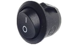 [INKCD2] INTER ROND A BASCULE NOIR 3A 250V (MINI)