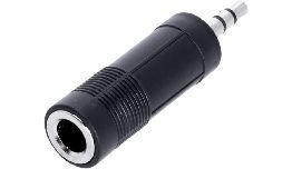 [ACAC005] ADAPTATEUR JACK 3.5MALE-6.35 FEMELLE STEREO