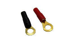 [DVC8RN4] COSSE AUTO RONDE 8MM ROUGE-NOIR OR CABLE 4MM LA PAIRE