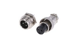 [ACBNC11] EMBASE ET FICHE MINI CB FEMELLE -MALE 3 BROCHES