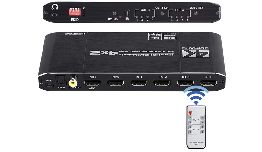[DVEDID] COMMUTATEUR MATRICE COMPATIBLE HDMI 4K. 4 ENT.-2 SORT. COAX-OPT TELECOMMA 