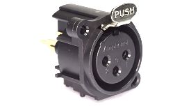 [ACJ6FAV] EMBASE CHASSIS XLR FEMELLE AMPHENOL FIXATION DROIT