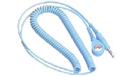 [CD75110] CORDON TORSADE 1.8M ANTISTATIQUE FICHE BANANE-CROCO