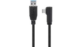 [CDCU413] CORDON USB A 3.2 MALE - USB C MALE 5M COUDE