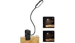 LAMPE DE LECTURE LED PORTABLE FLEXIBLE A CLIP (A PILE)