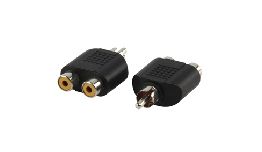 [ACAC016] ADAPTATEUR RCA MALE-2 RCA FEMELLE