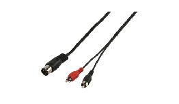 [CDDIRCA] CORDON 2 RCA-DIN 5 BROCHES 1.2M