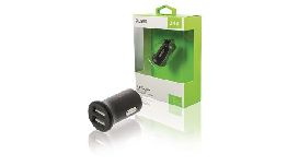 [ACUSB205] CHARGEUR ALLUME CIGARE  2-OUTPUTS 2.4 A 2 X USB NOIR