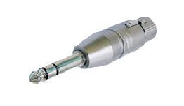 [ACXNA3FP] ADAPTATEUR XLR FEMELLE-JACK 6.35 STEREO MALE NEUTRIK